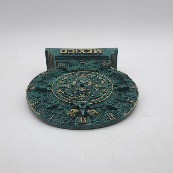 Malachite Mayan or Aztec Calendar - Picture 7 of 11